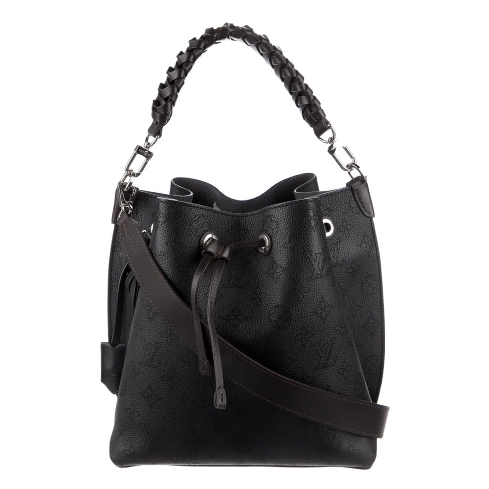 LOUIS VUITTON Bucket Bag
Monogram Mahina Muria
Black Leather, Pristine Condition